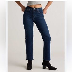 QUINCE Bella high rise straight jeans